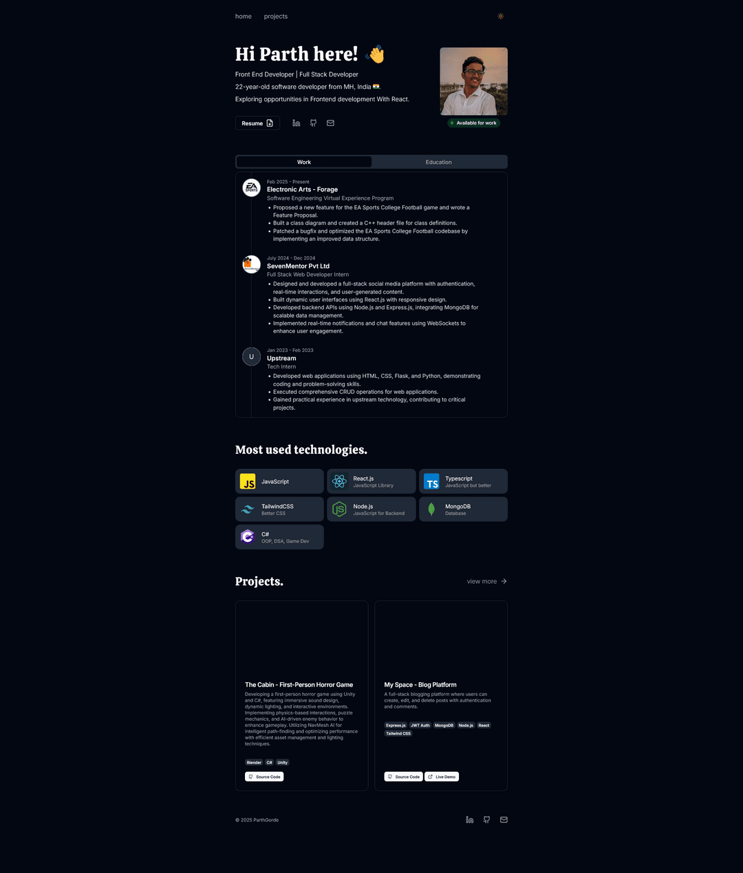 Personal Portfolio (this site !!)